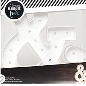 “&” Symbol Marquee Sign